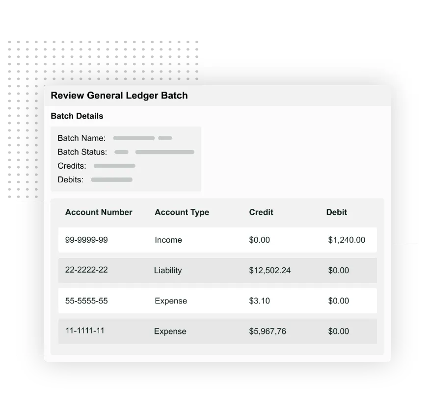 ERP and GL Integration