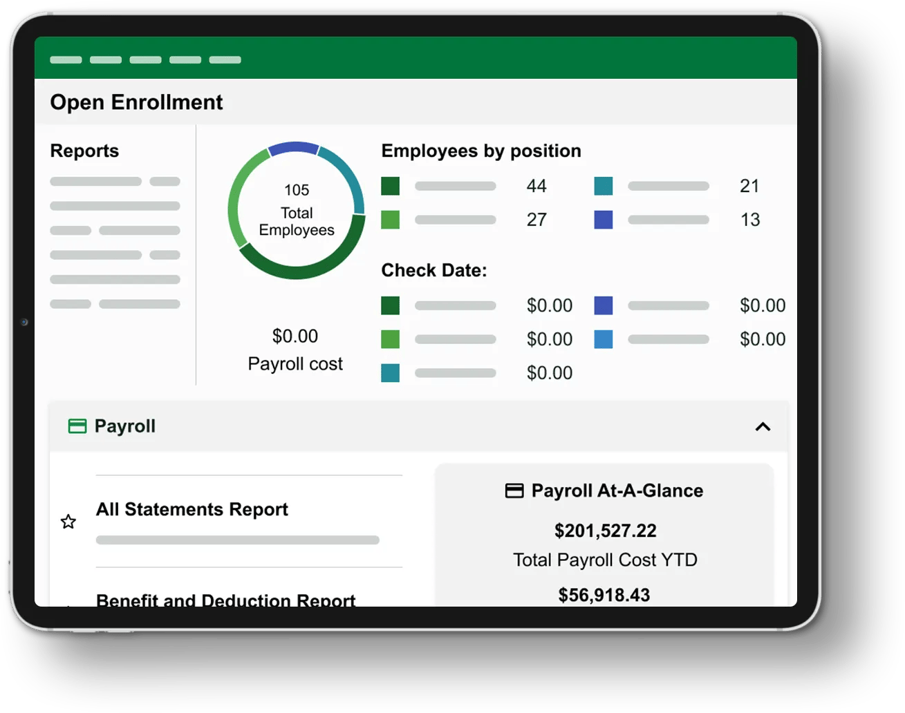 Expansive Payroll, HR and Tax Reporting