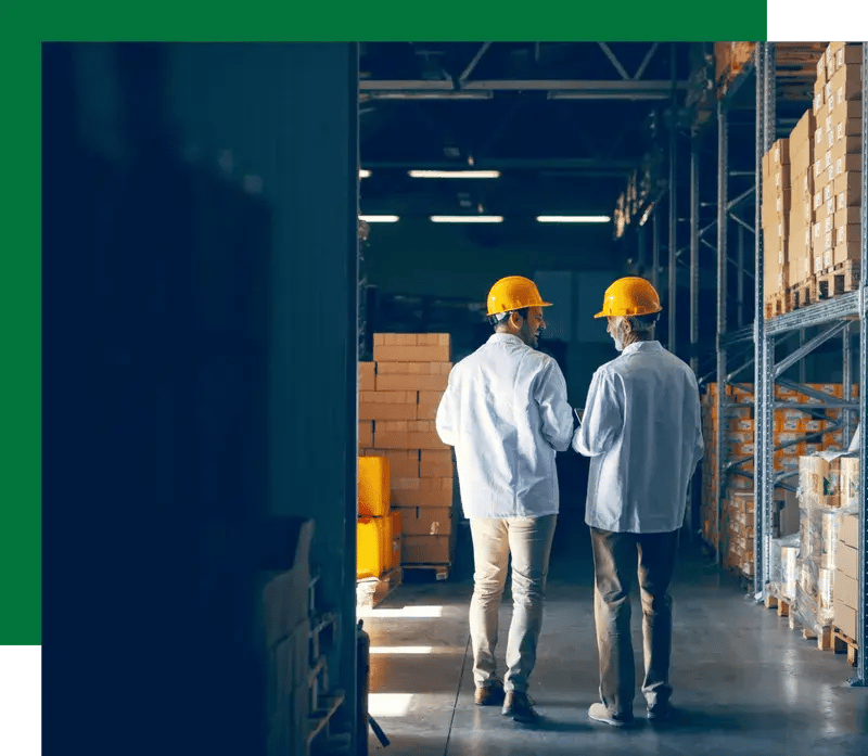 two men reviewing project-p-800