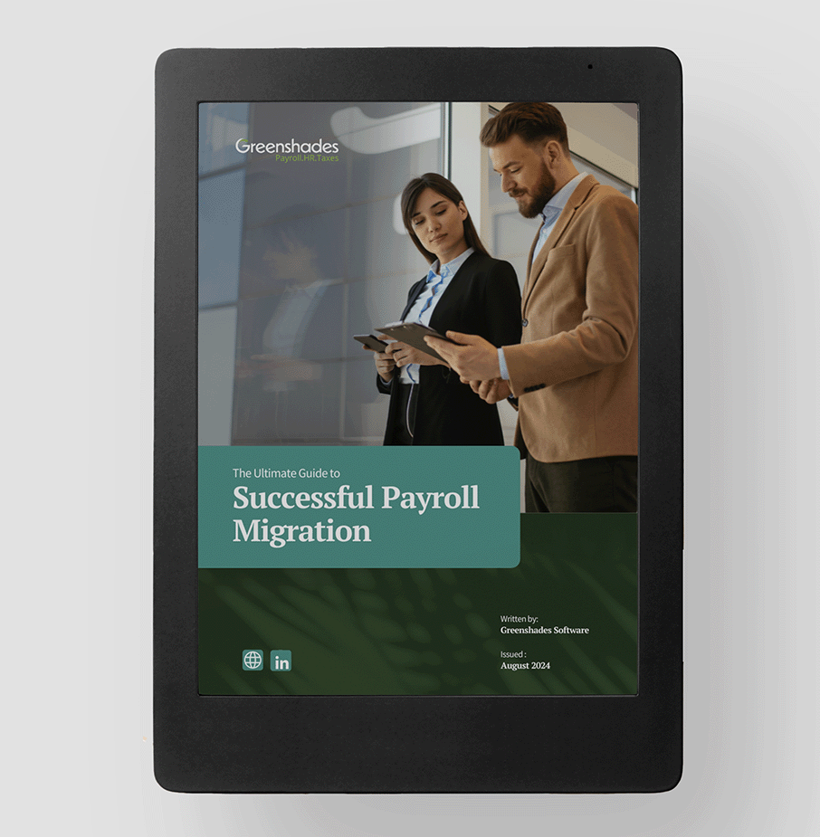 The Ultimate Guide to Successful Payroll Migration eBook Cover