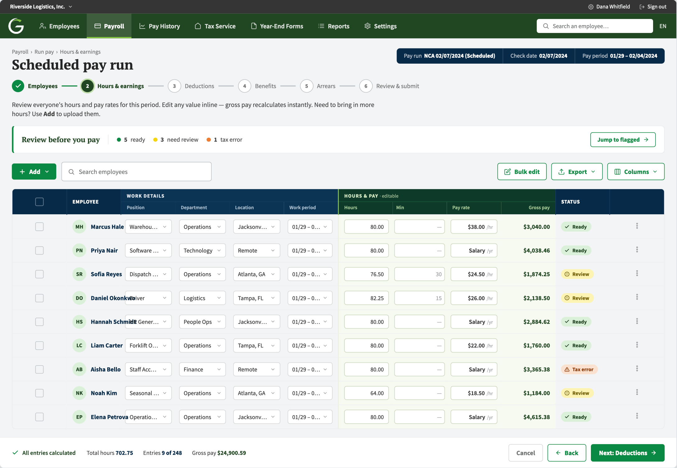 payroll-pay-run