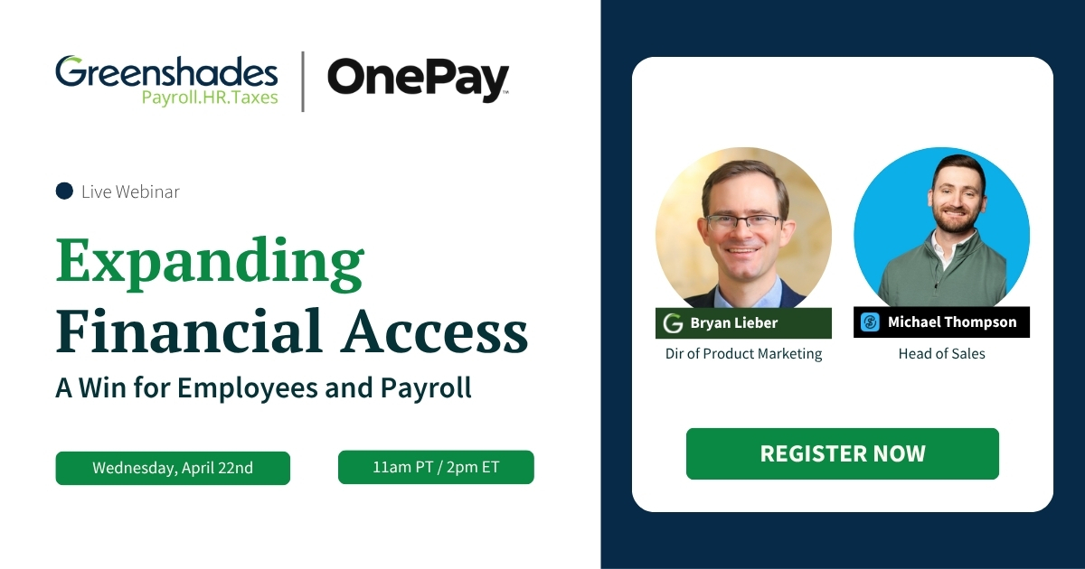 Expanding Financial Access Webinar Event Cover