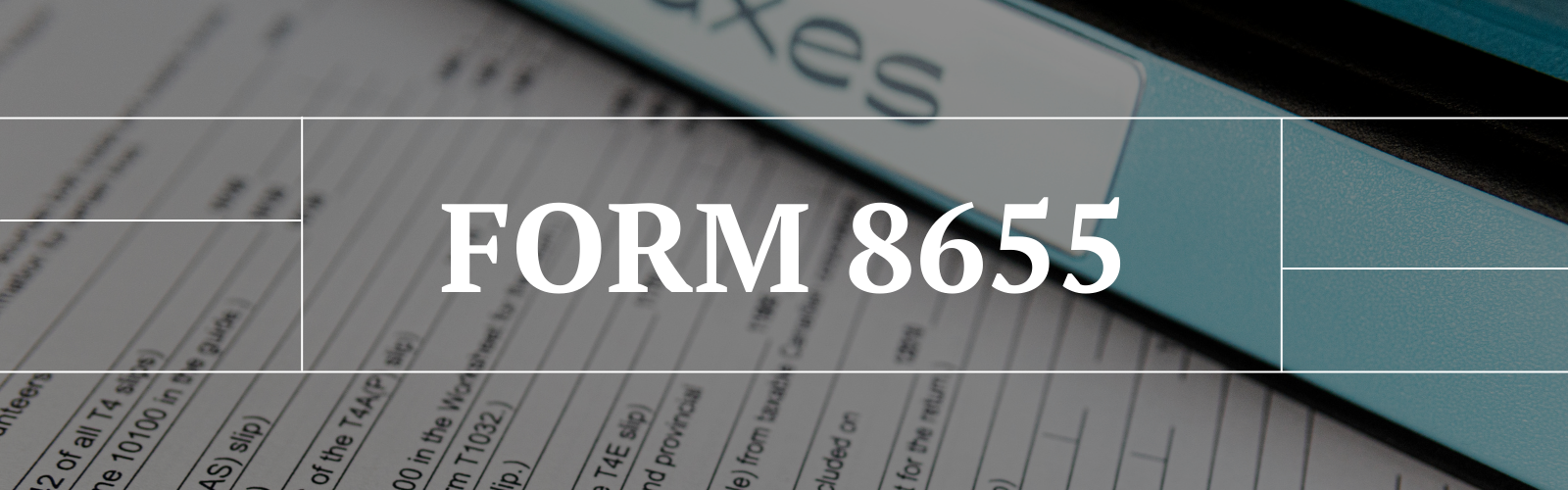 Form 8655 Blog Header