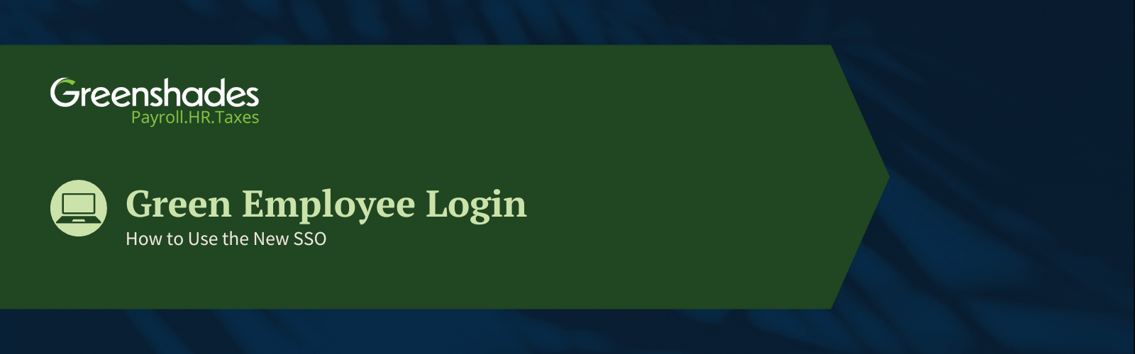 Green Employee Login Information Header