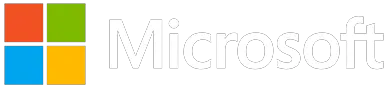 Microsoft logo in white