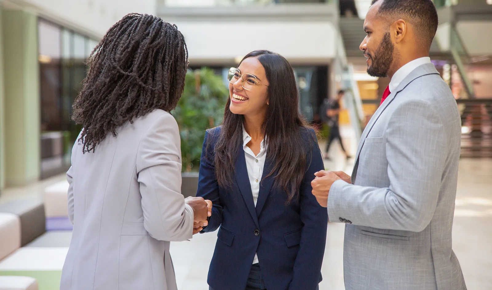 business associates shaking hands