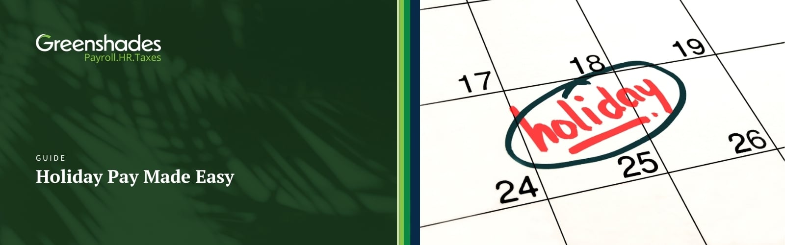 Holiday Pay Made Easy blog header