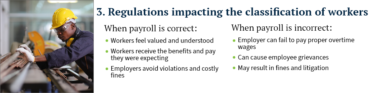 side by side comparisons of payroll benefits