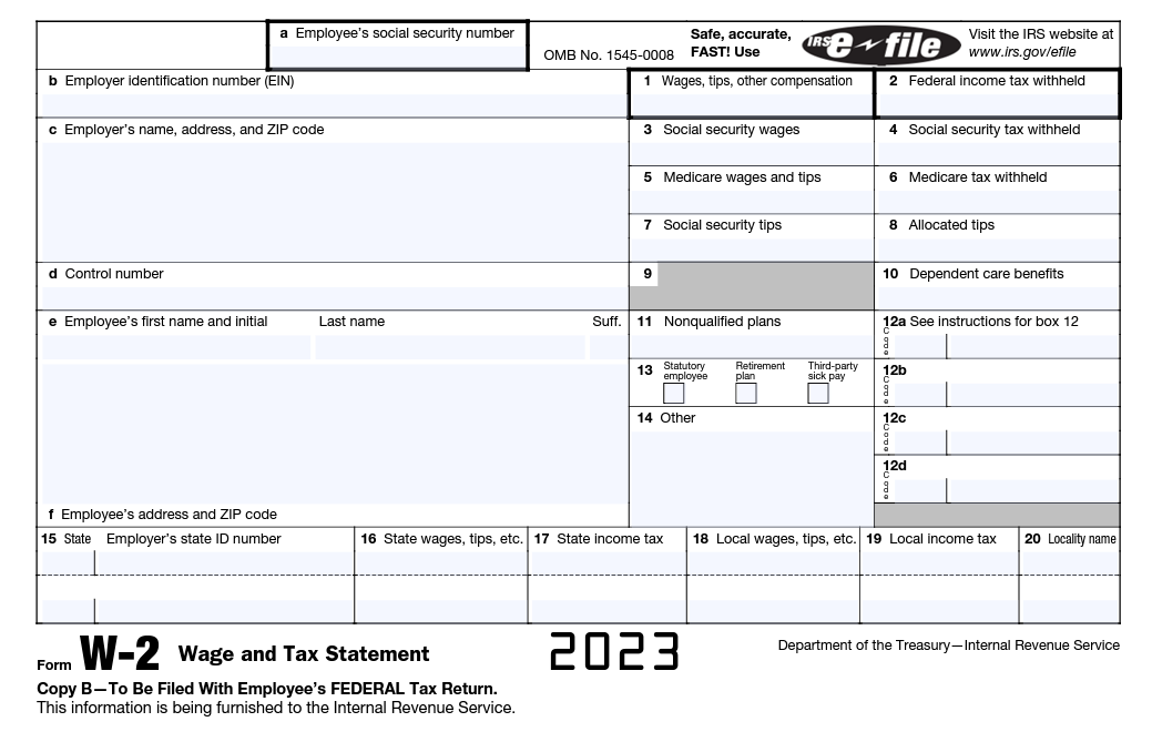 2023 W-2 form