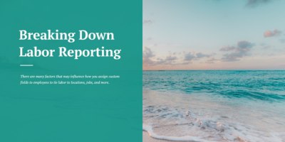 breaking down labor reporting