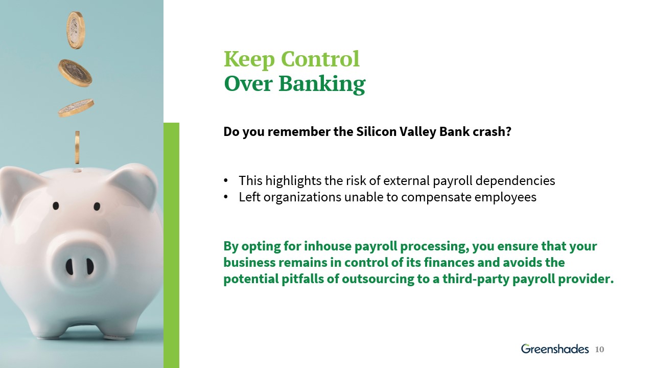 keep control over banking slide