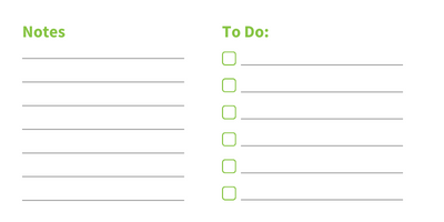 notes and to-do sections of the hr calendar