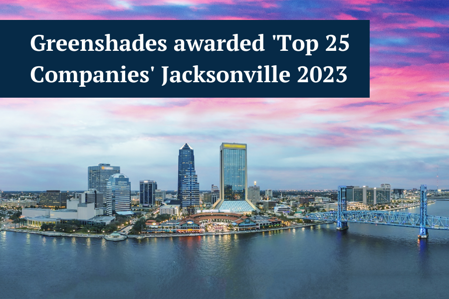 Greenshades awarded 'Top 25 Companies' Jacksonville 2023