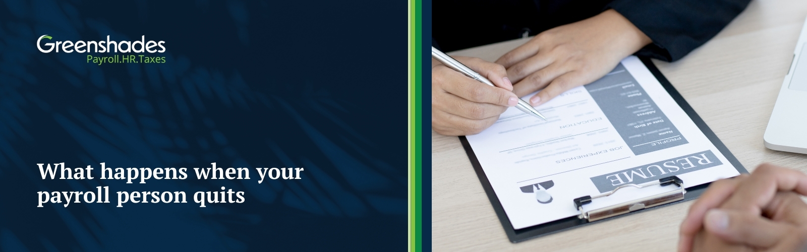 What happens when your payroll person quits blog header